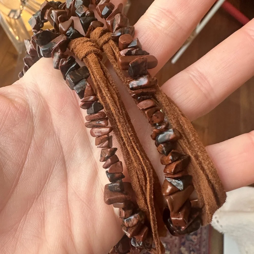 Beaded western wrap necklace or belt